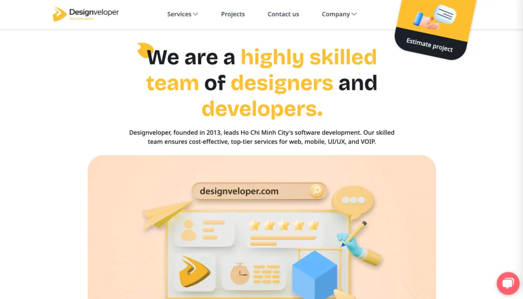 Designveloper - one of the best web development companies in Vietnam