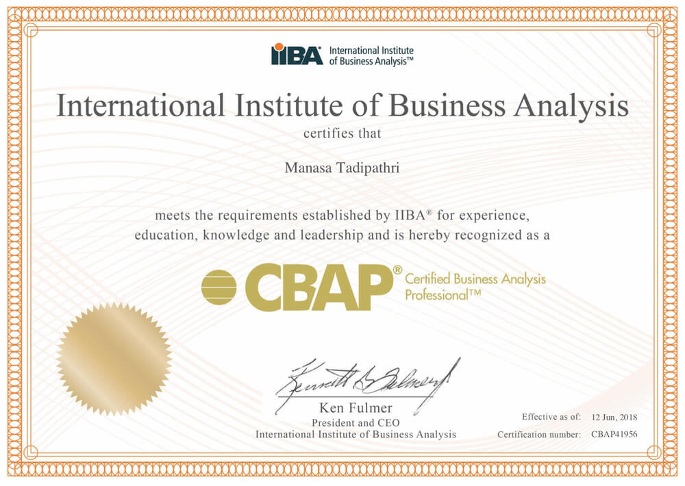 How to get your CBAP?