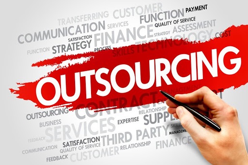 The image depicts relevant factors which might affect outsourcing and offshoring process.