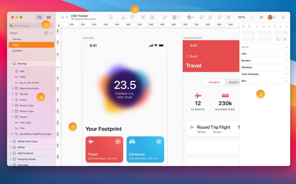 Sketch editor dashboard