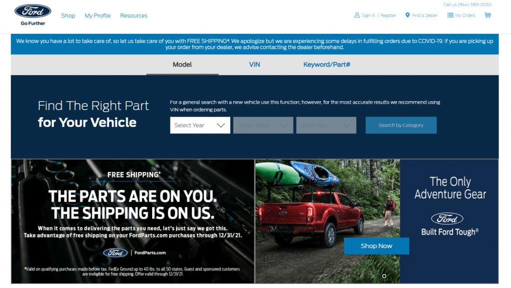 Ford Motor Corp. and its B2B ecommerce model